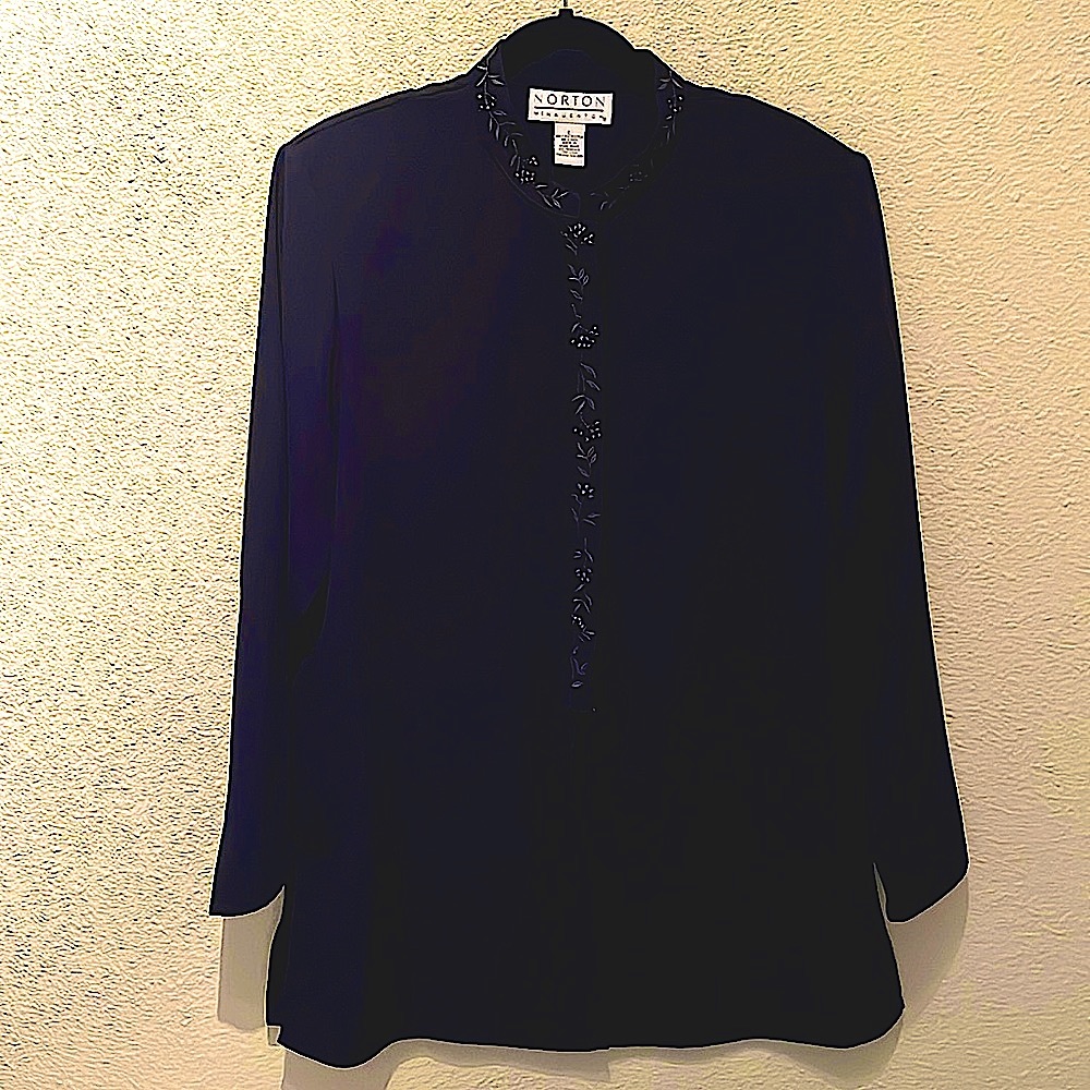 Vintage black button down